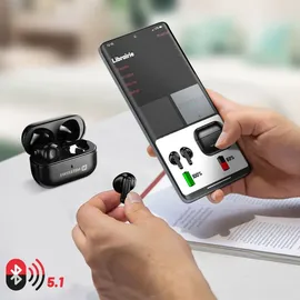 Swissten Minipods Bluetooth-Kopfhörer Tws Schwarz 54200100 - Schwarz