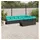 vidaXL Gartensofa-Set 10-tlg. Loungesofa schwarz