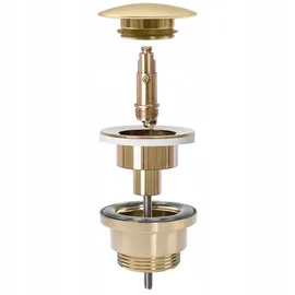 REA Universal Clic-clac Brush Waschbeckenablauf Gold