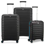 Roncato B-Flying Neon Koffer-Set 3-tlg. schwarz/neonblau