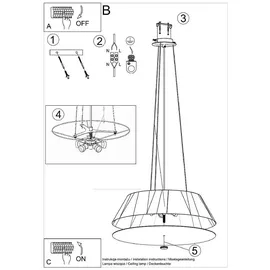 Sollux Vega 1-flg. 70 cm rund weiß
