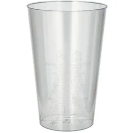Papstar Plastikbecher 0,2 l Glasklar 50 St.
