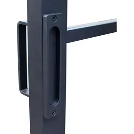 Inova Loft Glasschiebetür rechts 102,5 x 220 cm schwarz
