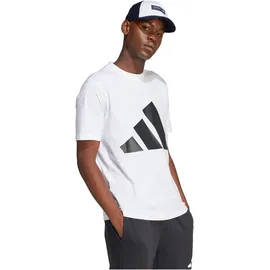 adidas Essentials Big Logo Kurzarm-T-Shirt White / Black M