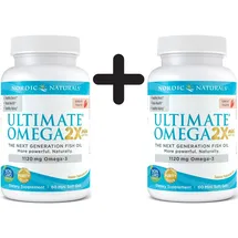 Nordic Naturals Ultimate Omega 2X Mini Erdbeere Kapseln 60