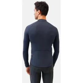 Danish Endurance Langarmshirt Aero LS Cycling Jersey in marineblau - M