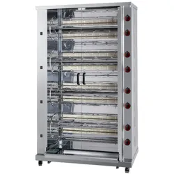 Planetarischer hähnchengrill mit gasbetrieb 16 schwerter = 80/96 hühner - 1230x620x2070 mm - 56 Kw + 220 W 230/1V - 5380P069 Eurast