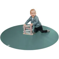 SanoSoft Krabbelmatte, Petrol, Textil, Rund, 160x160 cm, Oeko-Tex® Standard