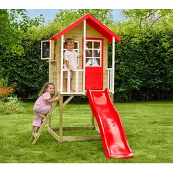 Zwerkules Lolla 1 | Kinder Stelzenhaus mit Rutsche | Holz