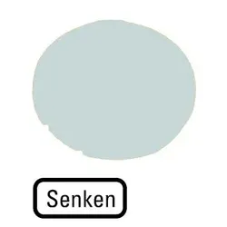 Eaton 218325 Tastenlinse, flach weiß, SENKEN M22-XDL-W-D18