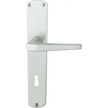 Alpertec BB-Langschildgarnitur Phil Aluminium F1 Silber