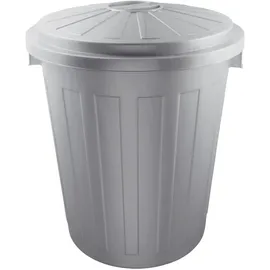 OK. Supermax Mülleimer 50 l Silber