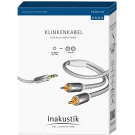 in-akustik Premium Audio Kabel 3,5 mm Klinke - Cinch 5,0 m