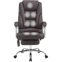 CLP Bürostuhl Pacific mit Massagefunktion braun