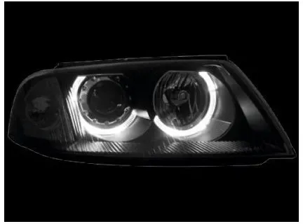 Kristall-Angel-Eyes-Scheinwerfer für VW PASSAT B5.5 (01-05) - schwarz