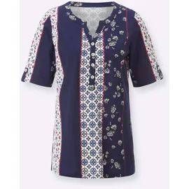 Sieh an! Kurzarm-Shirt in marine-erdbeere-bedruckt | Gr.: 38