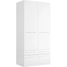 Priess Wäscheschrank Barcelona 94 x 193 x 54 cm Weiß