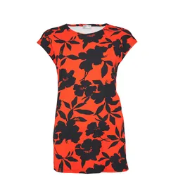 Seidel Moden T-Shirt SEIDEL MODEN, Damen, Gr. 40, rot (rot, exklusiv bei otto), Jersey, Obermaterial: 96% Viskose, 4% Elasthan, bedruckt, regular fit Po-bedeckend, Rundhals, Shirts T-Shirt, mit All-Over Print, MADE IN GERMANY
