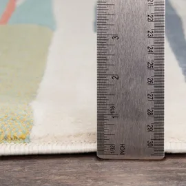 livabliss Teppich LIVABLISS "HOUSTON", bunt, B:80cm H:11mm L:150cm, Kunstfaser, Teppiche, Teppich, Skandi Design, Modern Boho Kurzflor Wohnzimmerteppich, Schlafzimmer