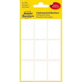 Avery Zweckform Mini-Organisations-Etiketten 3045 Weiß 38 x 24 mm 7 Blatt 63 St.