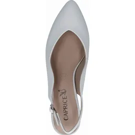 CAPRICE Slingpumps aus Leder Spitz, weiß, Größe 37 1⁄2 EU / 4,5 UK