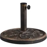 Yaheetech Schirmständer Metall bis 48 mm Bronze