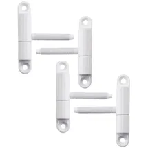 SOTech 4 Stück Türband Einbohrband 15 x 83 mm mit Zapfen M8 x 50 mm weiß)