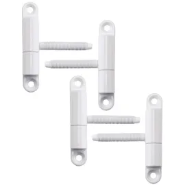 SOTech 4 Stück Türband Einbohrband 15 x 83 mm mit Zapfen M8 x 50 mm weiß)