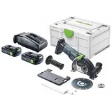 Festool DSC-AGC 18-125 FH EB-Basic Akku Freihandtrennsystem 18 V 125 mm Brushless + 2x Akku 3,0 Ah + Ladegerät + Systainer