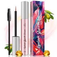 Wimpernwachstumsserum, Professionelles ohne Hormone Lash SerumWimpernwachstumsserum Wimpern- und Augenbrauen-Enhancer-Serum, natürliches Wimpernwachstums-Booster-Wimpernserum für reizfreies Wachstum