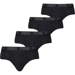 Slip Herren 4er Pack Figurbetont-PUMA BASIC BRIEFS 4P ECOM SCHWARZ|SCHWARZ L