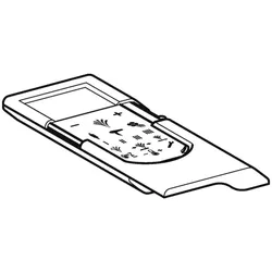 Geberit Ersatz-Fernbedienung für AquaClean 8000Plus Komplettanlage Wand-WC 242.298.00.1, Ersatzteile,