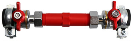 Maincor MFL Einbaustrecke 3/4'' für Wasserzähler | rot