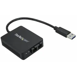 Single-Mode-Medienkonverter Startech US1GA30SXSC Schwarz