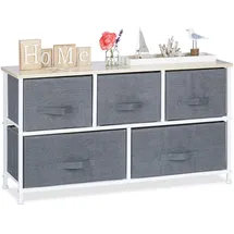Relaxdays Regalsystem 100 x 54,5 x 30 cm Grau