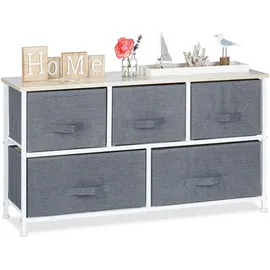 Relaxdays Regalsystem 100 x 54,5 x 30 cm Grau