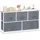 Relaxdays Regalsystem 100 x 54,5 x 30 cm Grau