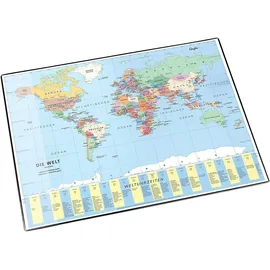 Läufer Schreibunterlage Welt politisch,