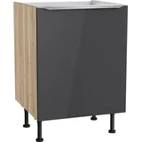OPTIFIT Spülenschrank Aken grau
