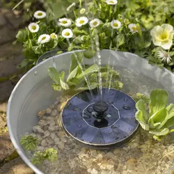GORANDO LED Solar Teichpumpe bunt leuchtend schwimmend Fontäne Springbrunnen Gartenteich