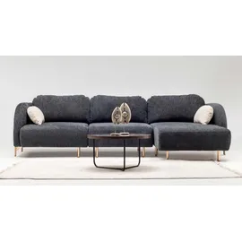 xl moebel gmbh Ecksofa L form Polstersofa Stoffsofa Couch Grau Sofa Liege Stoff