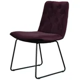 Kawola Stuhl, Violett, Textil, 52x87x66 cm, Esszimmer, Stühle, Esszimmerstühle