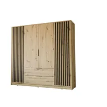 lookway Kleiderschrank Nela 206 x 200 x 51 cm Braun