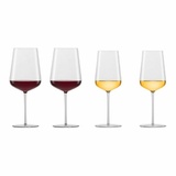 Schott Zwiesel Zwiesel Glas Vervino Chardonnay und Bordeaux Weingläser 4er Set Gläser