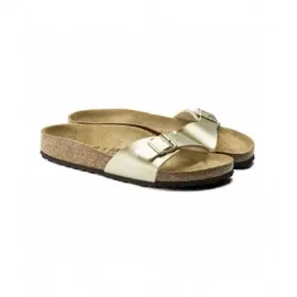 Birkenstock Madrid Birko-Flor schmal gold 42