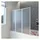 vidaXL Duschwand 117x120 cm 3 Paneele Faltbar