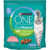 PURINA ONE DUALNATURE Kroketten für Erwachsene, reich an Lachs und mit Spirulina, 400 g