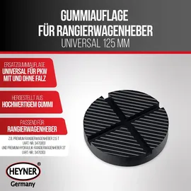 Heyner Gummiauflage Gummi, Kunststoff schwarz