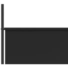 vidaXL 3-tlg. Paravent Schwarz 150x200 cm Stoff
