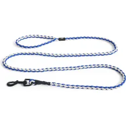 Hay Braided Hundeleine Creme -blau